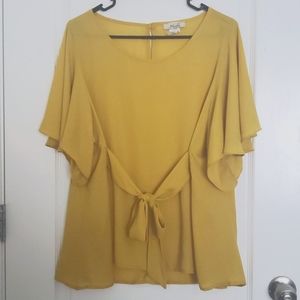 Flowy Yellow Blouse